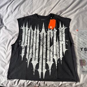 YoungLa Anarchy cropped sleeveless t-shirt tank top in Men’s black small